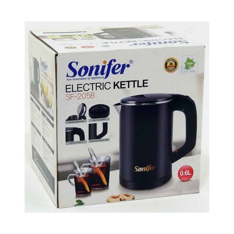 Electronice si Electrocasnice - Electrocasnice bucatarie - Preparare bauturi - Fierbatoare de apa - Fierbator electric Sonifer SF-2058 Capacitate 0,6L - Infinity.ro