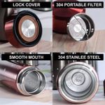 Casa si Gradina - Bucatarie si vesela - Accesorii bar - Termosuri si Cani termos - Termos smart cu pereti dublii din inox si afisaj LED, indicator temperatura C, You are my stars,  negru, 500 ml - Infinity.ro