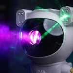Casa si Gradina - Corpuri si surse de iluminat - Veioze si lampi - Lampi de veghe copii - Proiector Laser Astronaut cu Joc de Lumini Aurora Boreala si Stele, Boxa, Sunete Albe, Functie Bluetooth - Infinity.ro