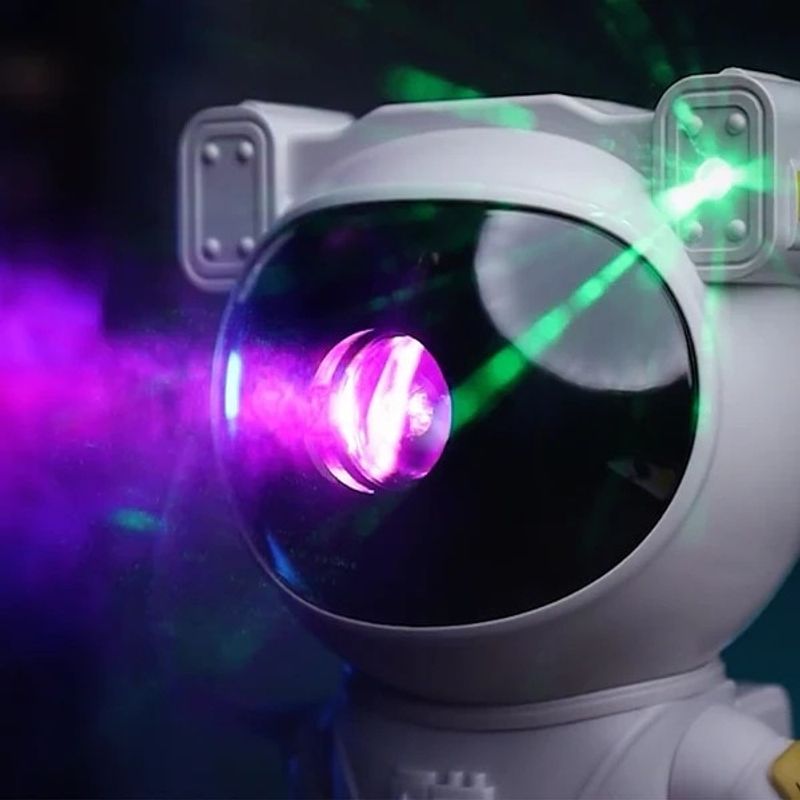 Casa si Gradina - Corpuri si surse de iluminat - Veioze si lampi - Lampi de veghe copii - Proiector Laser Astronaut cu Joc de Lumini Aurora Boreala si Stele, Boxa, Sunete Albe, Functie Bluetooth - Infinity.ro