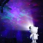 Casa si Gradina - Corpuri si surse de iluminat - Veioze si lampi - Lampi de veghe copii - Proiector Laser Astronaut cu Joc de Lumini Aurora Boreala si Stele, Boxa, Sunete Albe, Functie Bluetooth - Infinity.ro