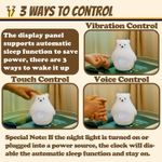 Casa si Gradina - Corpuri si surse de iluminat - Veioze si lampi - Lampi de veghe copii - Lampa de veghe LED RGB Ursulet cu ceas si alarma, din silicon, acumulator, telecomanda - Infinity.ro