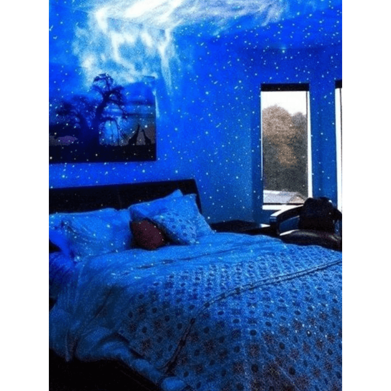 Casa si Gradina - Corpuri si surse de iluminat - Veioze si lampi - Lampi de veghe copii - Proiector Laser Astronaut cu Joc de Lumini Aurora Boreala si Stele, Boxa, Sunete Albe, Functie Bluetooth - Infinity.ro