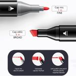 Carti si Birotica - Birotica - Instrumente de scris - Markere si carioci - Set 48 markere Touch, 2 capete subtire si gros, cu geanta de depozitare, Multicolor - Infinity.ro