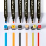 Carti si Birotica - Birotica - Instrumente de scris - Markere si carioci - Set 48 markere Touch, 2 capete subtire si gros, cu geanta de depozitare, Multicolor - Infinity.ro