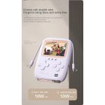 PC, gaming si accesorii - Gaming - Console gaming - Consola portabila 2 in 1 cu 500 de jocuri, Power Bank 10000 mAh cu fire type C si lightning, mov - Infinity.ro