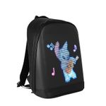 Sport si Outdoor - Articole de voiaj - Rucsacuri - Rucsac Smart cu Display LED, WiFi, Waterproof, Aplicatie Dedicata iOS/Android, Port USB Extern, Negru - Infinity.ro