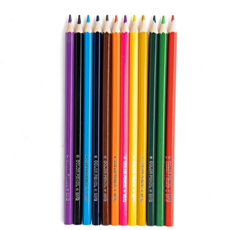 Carti si Birotica - Birotica - Instrumente de scris - Creioane - Creioane colorate hexagonale ulei pastel cutie cilindrica din carton premium 48 culori/set M&G - Infinity.ro