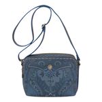 Fashion, accesorii si bijuterii - Femei - Accesorii femei - Genti si rucsacuri femei - Geanta tip postas Medium Kyoto Festival Denim Blue 23.5x18x7.5cm - Infinity.ro