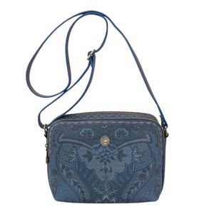 Geanta tip postas Medium Kyoto Festival Denim Blue 23.5x18x7.5cm