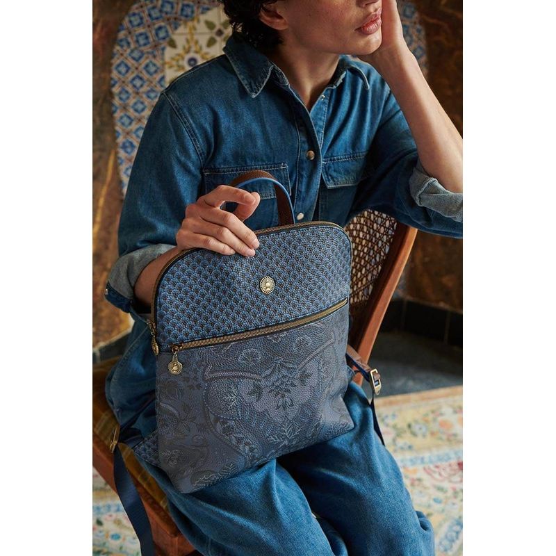 Fashion, accesorii si bijuterii - Femei - Accesorii femei - Genti si rucsacuri femei - Rucsac Kyoto Festival Denim Blue 28x36x11cm - Infinity.ro