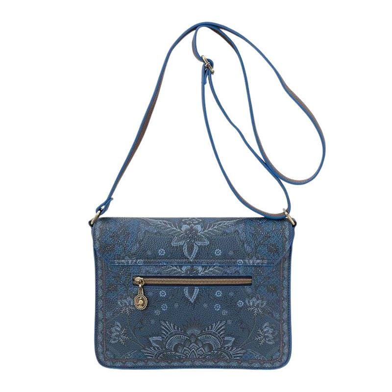 Fashion, accesorii si bijuterii - Femei - Accesorii femei - Genti si rucsacuri femei - Geanta tip postas Kyoto Festival Denim Blue 25x7x20cm - Infinity.ro