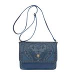 Fashion, accesorii si bijuterii - Femei - Accesorii femei - Genti si rucsacuri femei - Geanta tip postas Kyoto Festival Denim Blue 25x7x20cm - Infinity.ro