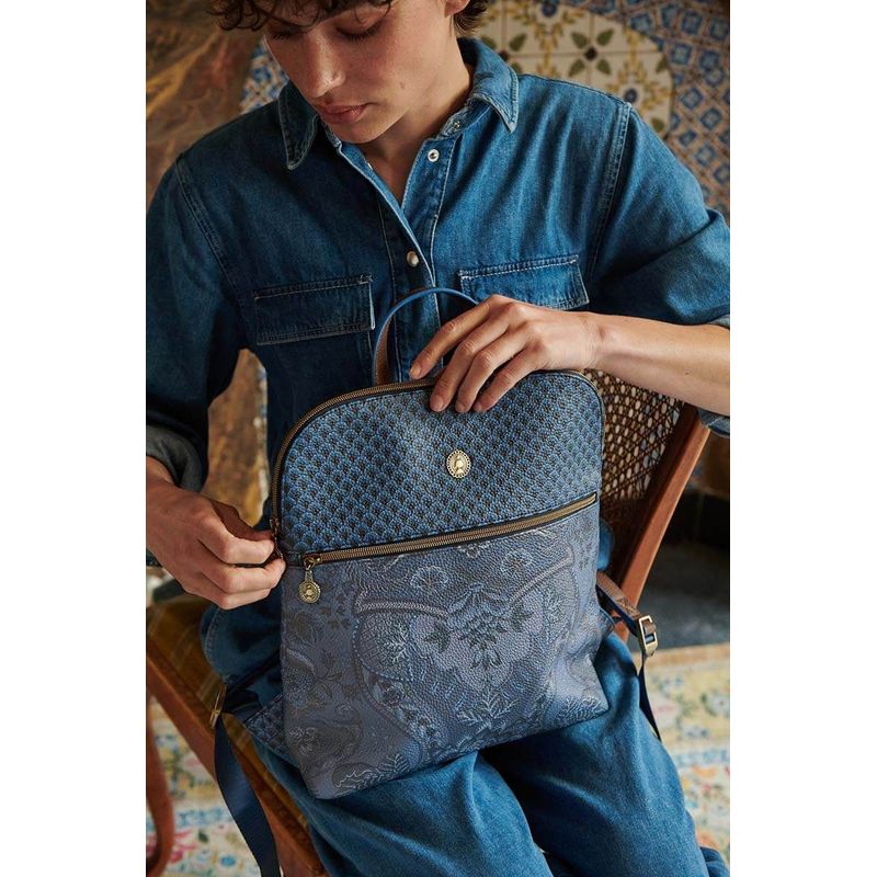 Fashion, accesorii si bijuterii - Femei - Accesorii femei - Genti si rucsacuri femei - Rucsac Kyoto Festival Denim Blue 28x36x11cm - Infinity.ro