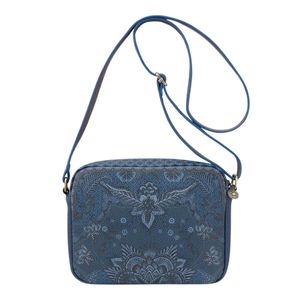 Geanta tip postas Medium Kyoto Festival Denim Blue 23.5x18x7.5cm