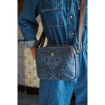 Fashion, accesorii si bijuterii - Femei - Accesorii femei - Genti si rucsacuri femei - Geanta tip postas Medium Kyoto Festival Denim Blue 23.5x18x7.5cm - Infinity.ro