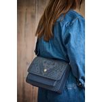 Fashion, accesorii si bijuterii - Femei - Accesorii femei - Genti si rucsacuri femei - Geanta tip postas Kyoto Festival Denim Blue 25x7x20cm - Infinity.ro