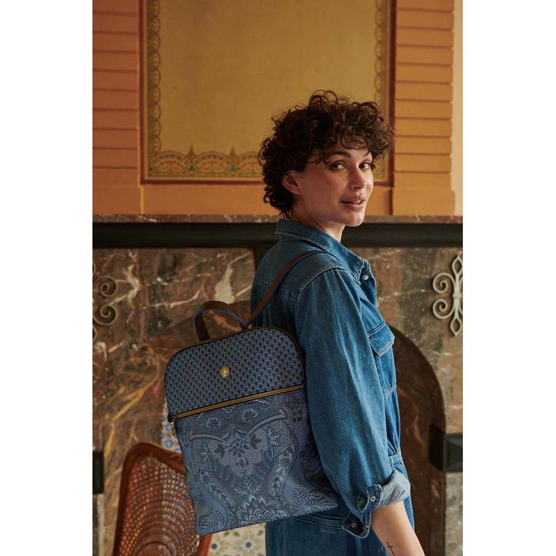 Fashion, accesorii si bijuterii - Femei - Accesorii femei - Genti si rucsacuri femei - Rucsac Kyoto Festival Denim Blue 28x36x11cm - Infinity.ro