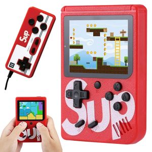 Consola de jocuri portabila retro, ecran LCD color de 3 inch, 400 de jocuri incluse, Rosu