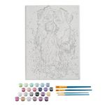 Jucarii, Copii si Bebe - Jucarii si jocuri - Jucarii & jocuri educative - Seturi pictura si desen - Pictura pe numere Catel, 40x50cm, 24 culori, 4 pensule - Infinity.ro