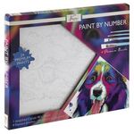 Jucarii, Copii si Bebe - Jucarii si jocuri - Jucarii & jocuri educative - Seturi pictura si desen - Pictura pe numere Catel, 40x50cm, 24 culori, 4 pensule - Infinity.ro