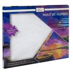 Jucarii, Copii si Bebe - Jucarii si jocuri - Jucarii & jocuri educative - Seturi pictura si desen - Pictura pe numere Pe Malul Lacului, 40x50cm, 24 culori - Infinity.ro