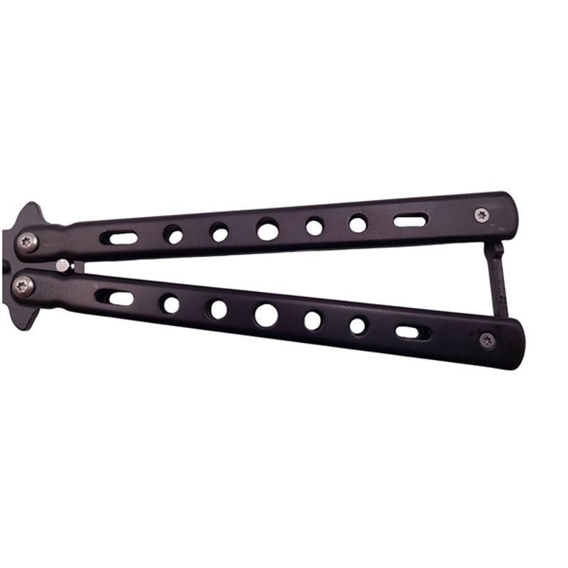 Sport si Outdoor - Camping - Cutite, bricege si accesorii - Cutite si bricege - Set doua briceaguri fluture de antrenament IdeallStore®, Black Distortion, otel inoxidabil - Infinity.ro