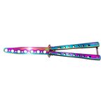 Sport si Outdoor - Camping - Cutite, bricege si accesorii - Cutite si bricege - Set doua briceaguri fluture de antrenament IdeallStore®, Black Distortion, otel inoxidabil - Infinity.ro