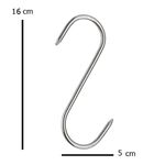 Casa si Gradina - Gradina si terasa - Gratare si accesorii - Accesorii gratare - Set sase Carlige afumatoare carne , macelarie IdeallStore® , 16 cm , metal - Infinity.ro