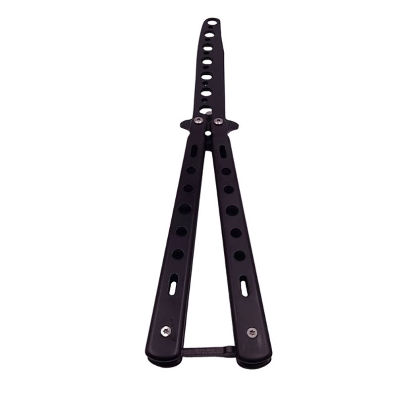 Sport si Outdoor - Camping - Cutite, bricege si accesorii - Cutite si bricege - Set doua briceaguri fluture de antrenament IdeallStore®, Black Distortion, otel inoxidabil - Infinity.ro