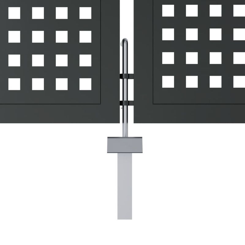 Casa si Gradina - Constructii - Usi interior, exterior si garaj - Usi garaj - Poarta pentru gradina, antracit, 400x225 cm, otel - Infinity.ro