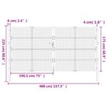 Casa si Gradina - Constructii - Usi interior, exterior si garaj - Usi garaj - Poarta pentru gradina, antracit, 400x225 cm, otel - Infinity.ro