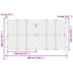 Casa si Gradina - Constructii - Usi interior, exterior si garaj - Usi garaj - Poarta de gradina, antracit, 300x200 cm, otel - Infinity.ro
