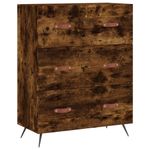 Casa si Gradina - Mobilier - Comode si corpuri - Comode - Comoda cu sertare, stejar afumat, 69,5x34x90 cm, lemn prelucrat - Infinity.ro
