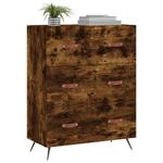 Casa si Gradina - Mobilier - Comode si corpuri - Comode - Comoda cu sertare, stejar afumat, 69,5x34x90 cm, lemn prelucrat - Infinity.ro