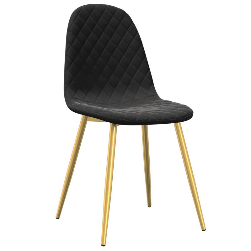 Casa si Gradina - Mobilier - Scaune si fotolii - Scaune - Scaune de bucatarie, 4 buc., negru, catifea - Infinity.ro