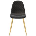 Casa si Gradina - Mobilier - Scaune si fotolii - Scaune - Scaune de bucatarie, 4 buc., negru, catifea - Infinity.ro