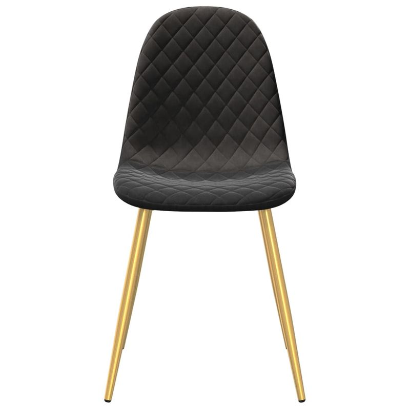 Casa si Gradina - Mobilier - Scaune si fotolii - Scaune - Scaune de bucatarie, 4 buc., negru, catifea - Infinity.ro