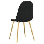 Casa si Gradina - Mobilier - Scaune si fotolii - Scaune - Scaune de bucatarie, 4 buc., negru, catifea - Infinity.ro