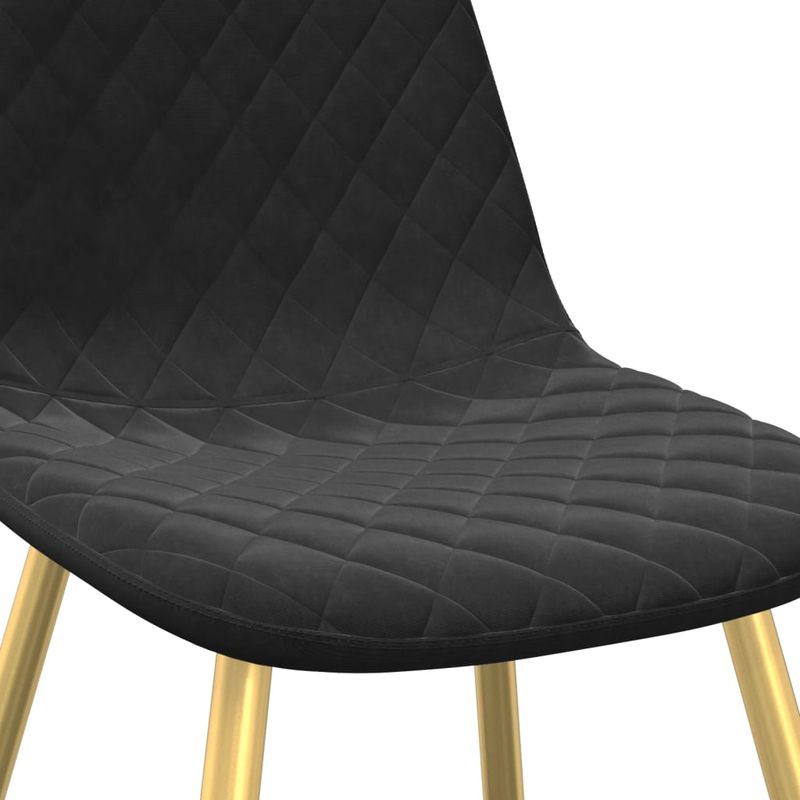 Casa si Gradina - Mobilier - Scaune si fotolii - Scaune - Scaune de bucatarie, 4 buc., negru, catifea - Infinity.ro