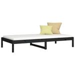 Casa si Gradina - Mobilier - Paturi si accesorii - Paturi - Pat de zi, negru, 80x200 cm, lemn masiv de pin - Infinity.ro