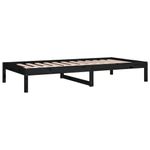 Casa si Gradina - Mobilier - Paturi si accesorii - Paturi - Pat de zi, negru, 80x200 cm, lemn masiv de pin - Infinity.ro