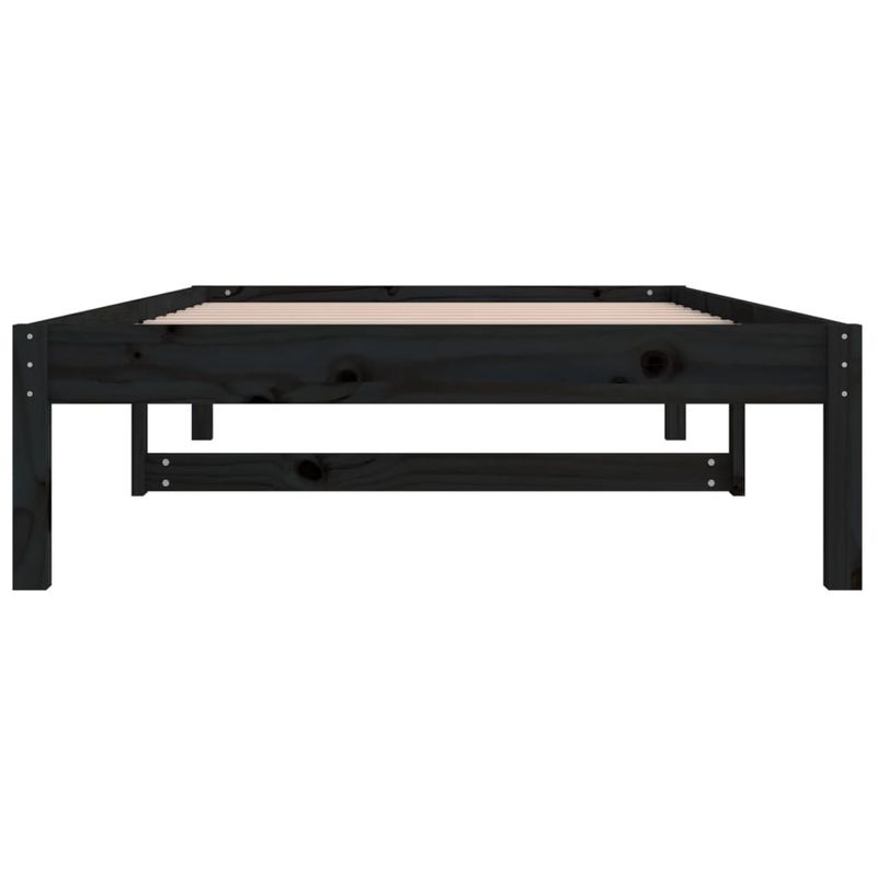 Casa si Gradina - Mobilier - Paturi si accesorii - Paturi - Pat de zi, negru, 80x200 cm, lemn masiv de pin - Infinity.ro
