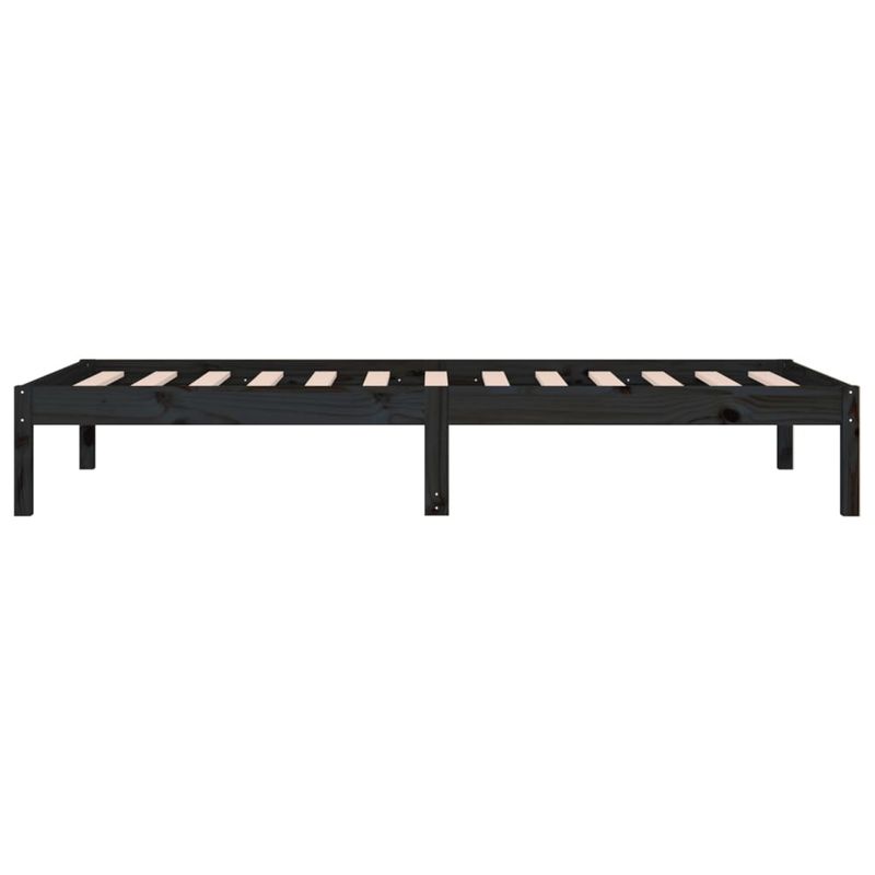 Casa si Gradina - Mobilier - Paturi si accesorii - Paturi - Pat de zi, negru, 80x200 cm, lemn masiv de pin - Infinity.ro