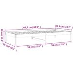 Casa si Gradina - Mobilier - Paturi si accesorii - Paturi - Pat de zi, negru, 80x200 cm, lemn masiv de pin - Infinity.ro