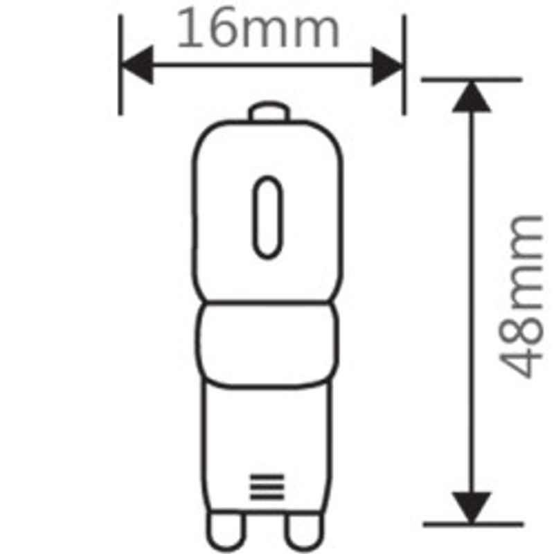 Casa si Gradina - Corpuri si surse de iluminat - Becuri si tuburi neon - Becuri - Bec led 2.5W G9 360grade 220V, Braytron, lumina calda - Infinity.ro