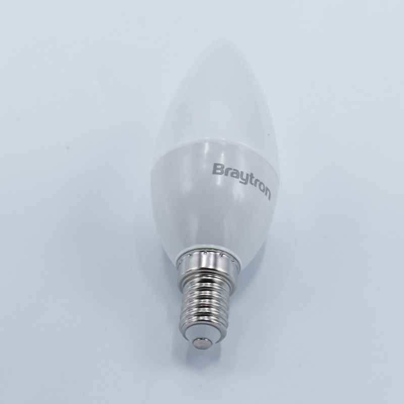 Casa si Gradina - Corpuri si surse de iluminat - Becuri si tuburi neon - Becuri - Bec led lumanare 7W (45W), E14, C37, 460lm, lumina rece (6500K), opal, Braytron - Infinity.ro