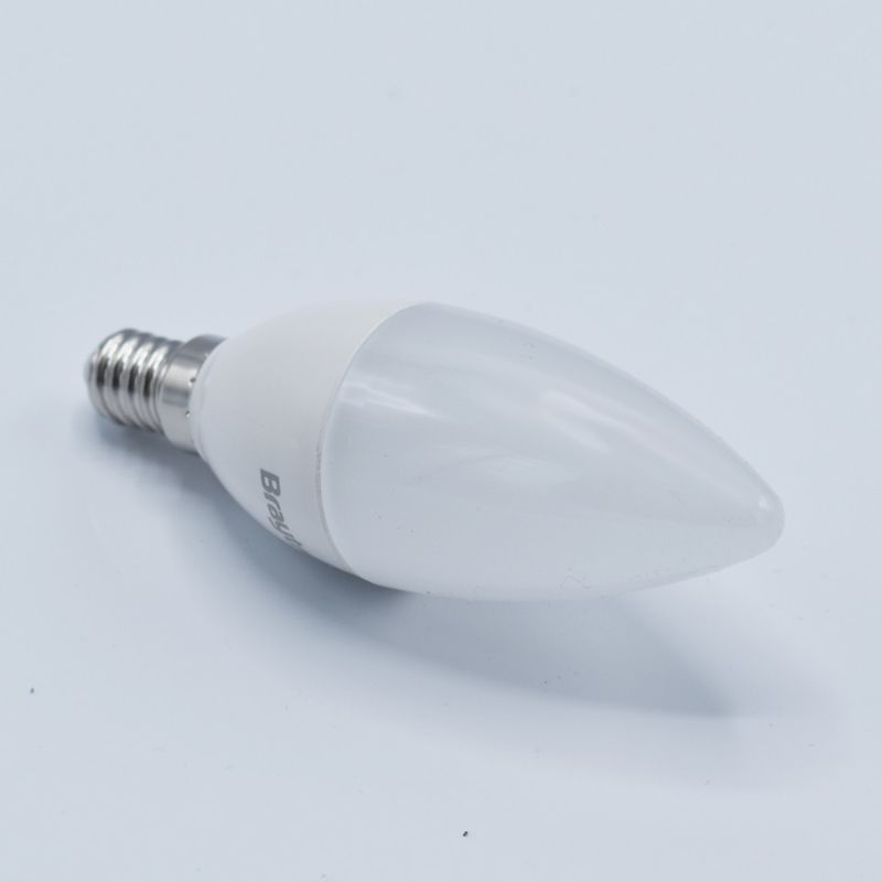 Casa si Gradina - Corpuri si surse de iluminat - Becuri si tuburi neon - Becuri - Bec led lumanare 7W (45W), E14, C37, 460lm, lumina rece (6500K), opal, Braytron - Infinity.ro
