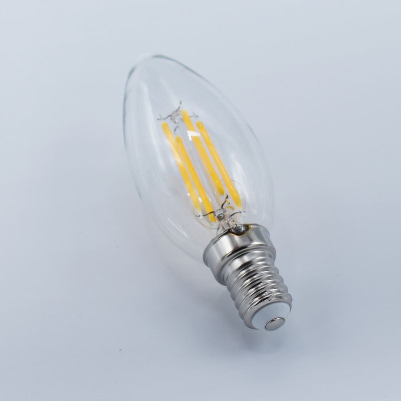 Casa si Gradina - Corpuri si surse de iluminat - Becuri si tuburi neon - Becuri - Bec led lumanare Vintage filament 4W (35W), E14, C35, 400lm, lumina calda (2700K), clar, Braytron - Infinity.ro