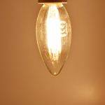 Casa si Gradina - Corpuri si surse de iluminat - Becuri si tuburi neon - Becuri - Bec led lumanare Vintage filament 4W (35W), E14, C35, 400lm, lumina calda (2700K), clar, Braytron - Infinity.ro